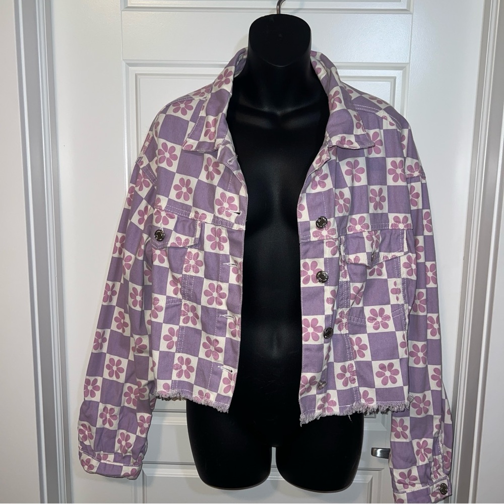 BLUENOTES Flower Power Jean Jacket